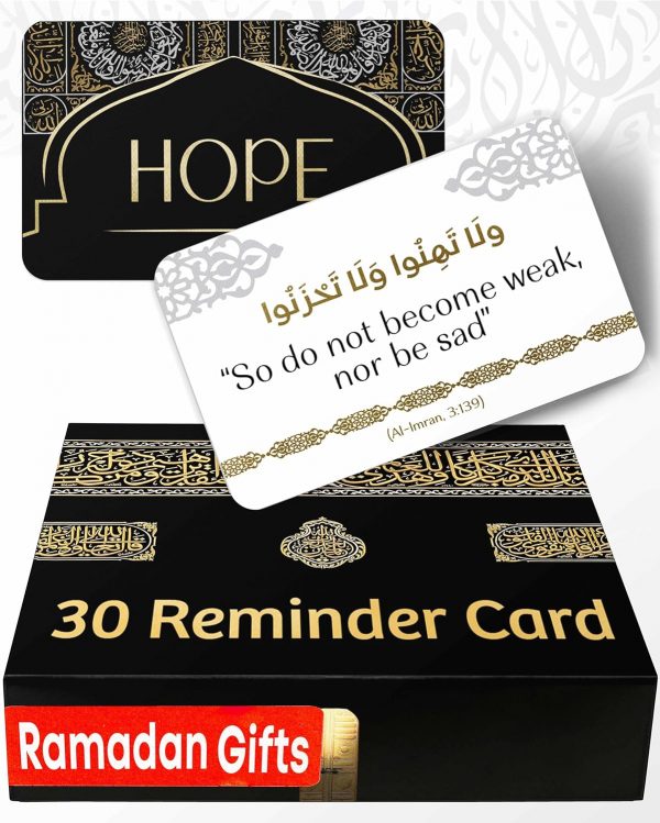 Ramadan gifts Islamic Quranic verses cards (30 Daily Reminders