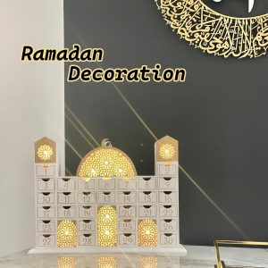 Ramadan Wooden Countdown Mosque Advent Calendar