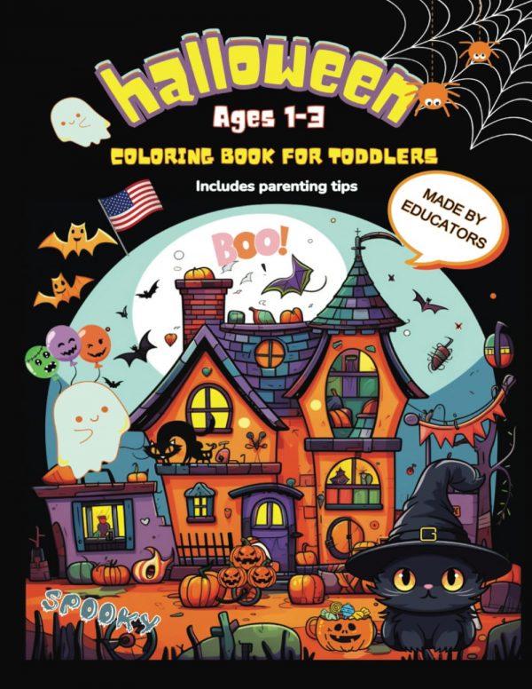 Halloween Colouring Book For 1-3 Years