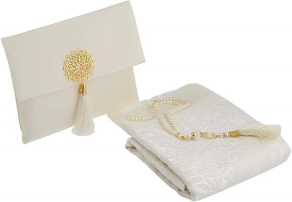 Muslim Prayer Rug with Tasbih and Portable Bag, Muslim Gift for Women