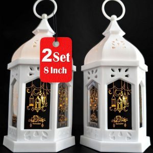 Ramadan Lantern (2PCs-8in) - Ramadan Decorations for Home