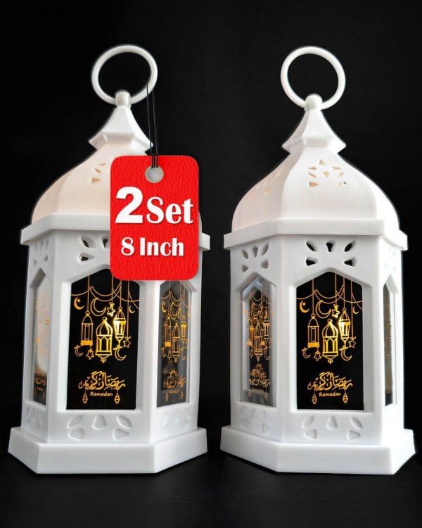 Ramadan Lantern (2PCs-8in) - Ramadan Decorations for Home
